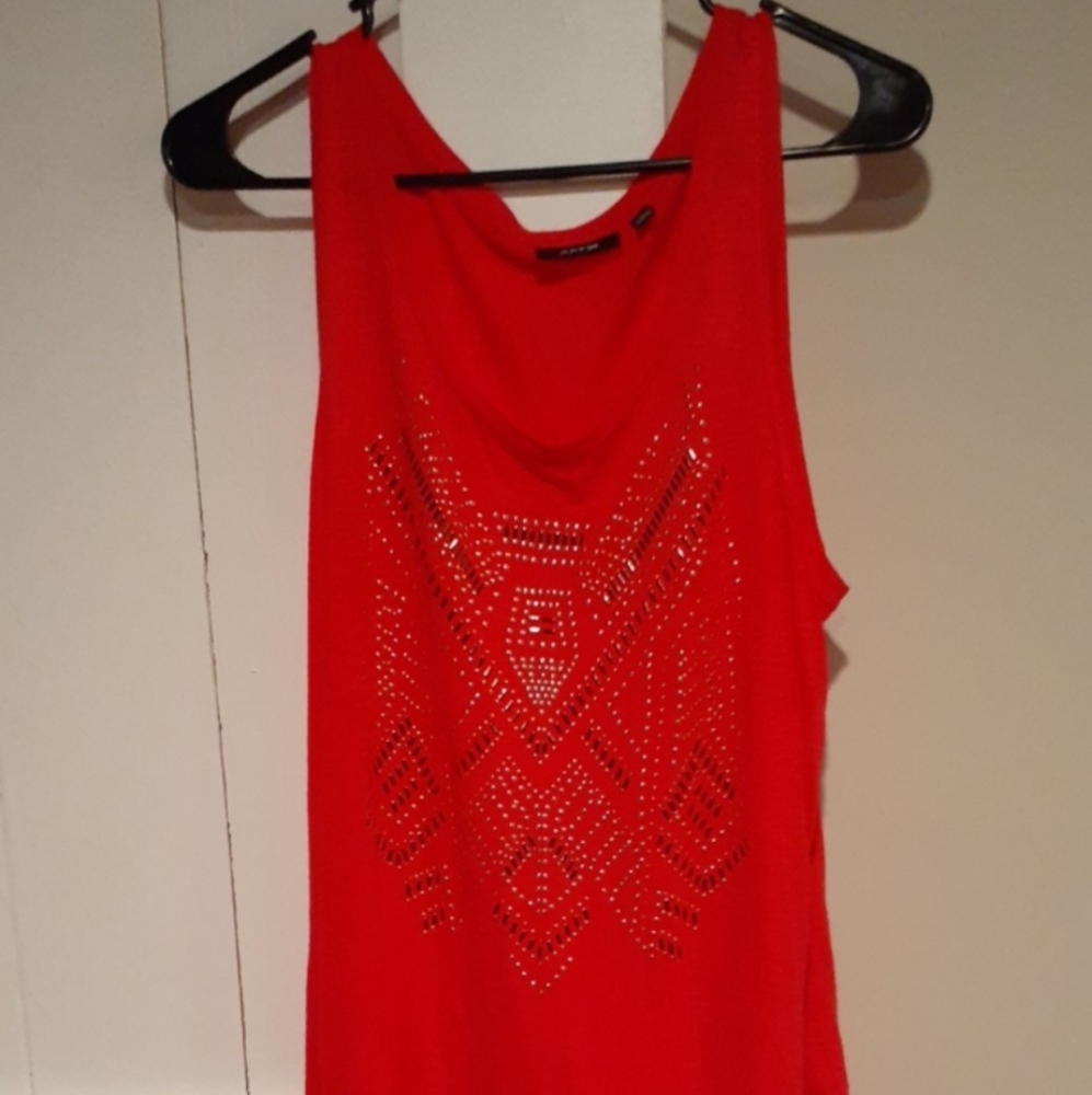 Apt 9 bright red tank top Size Large